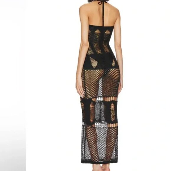 Jaded London | Love Maxi Dress in Black - Picture 2 of 2